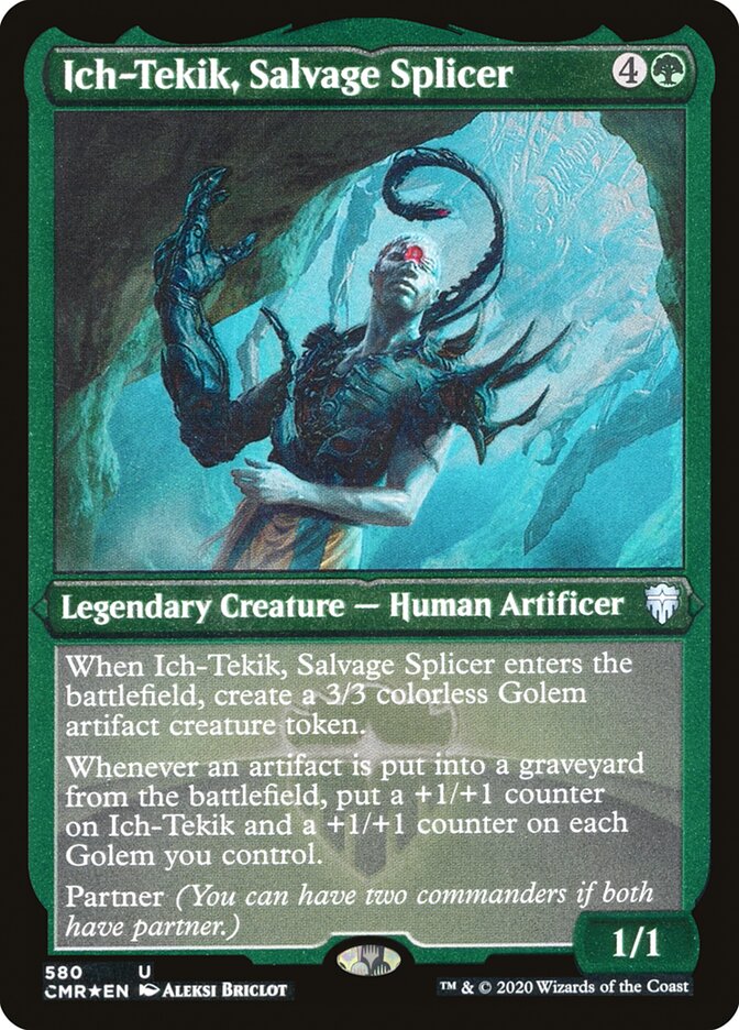 Ich-Tekik, Salvage Splicer (Etched) [Commander Legends] | Galaxy Games LLC