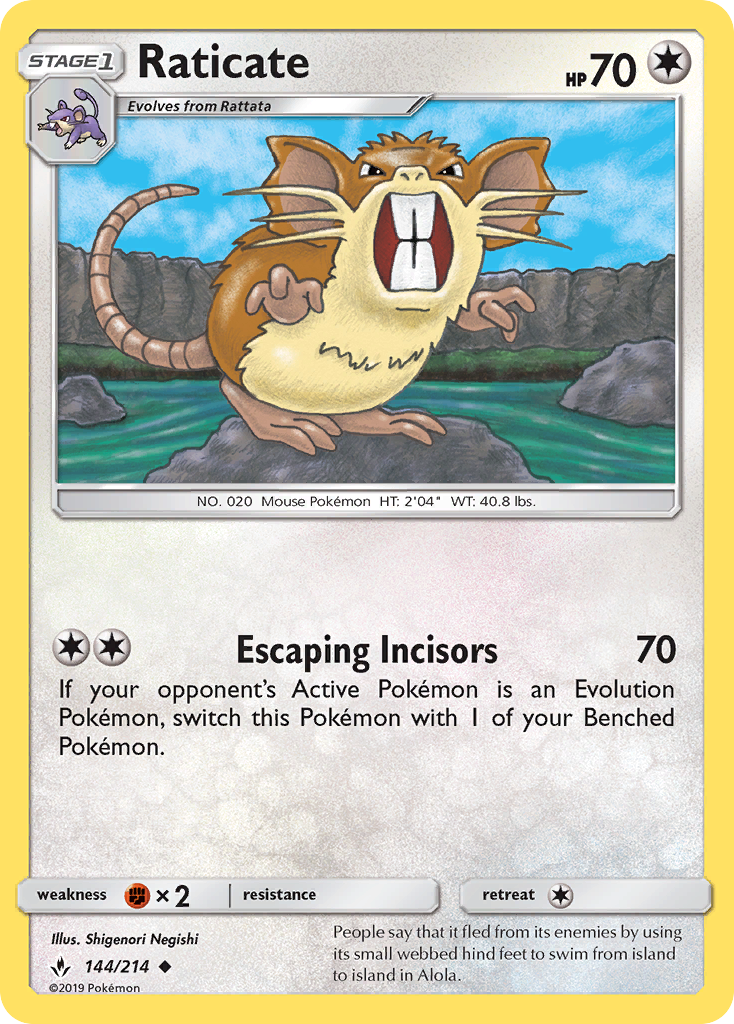 Raticate (144/214) [Sun & Moon: Unbroken Bonds] | Galaxy Games LLC