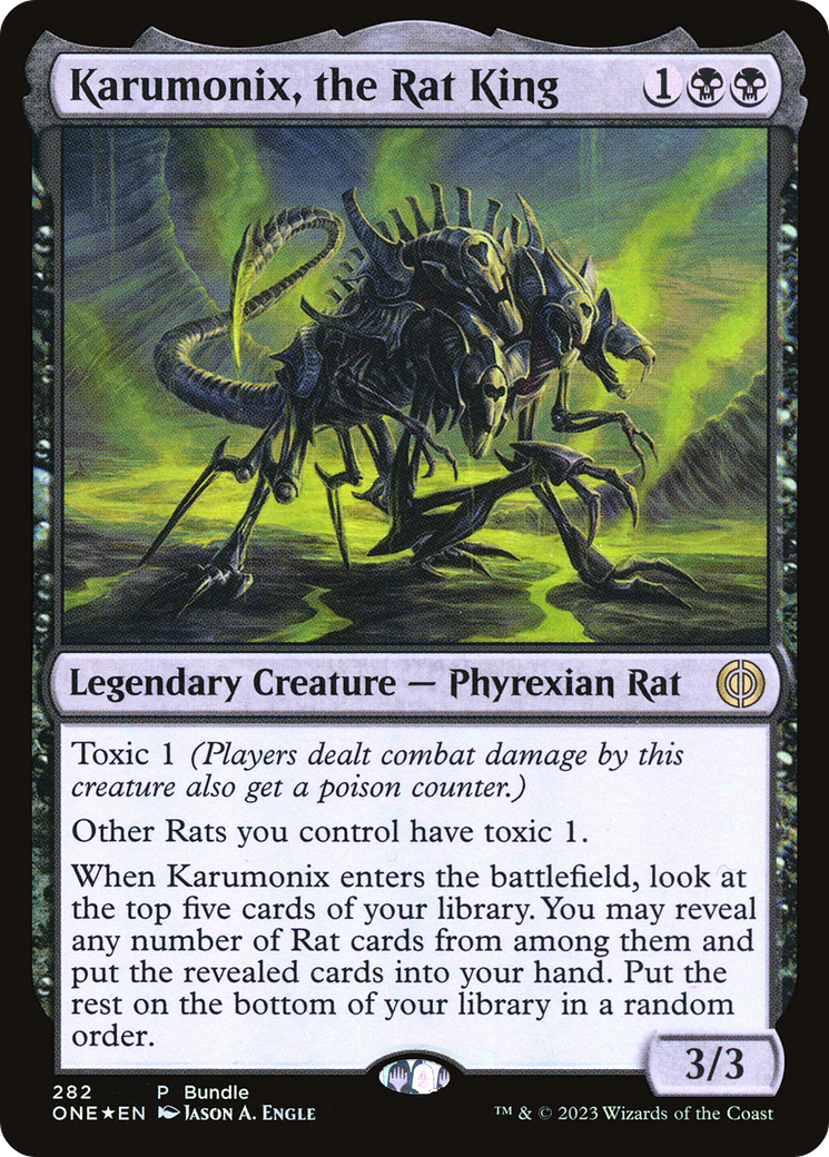 Karumonix, the Rat King (Bundle) [Phyrexia: All Will Be One] | Galaxy Games LLC