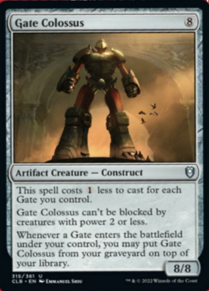 Gate Colossus [Commander Legends: Battle for Baldur's Gate] | Galaxy Games LLC