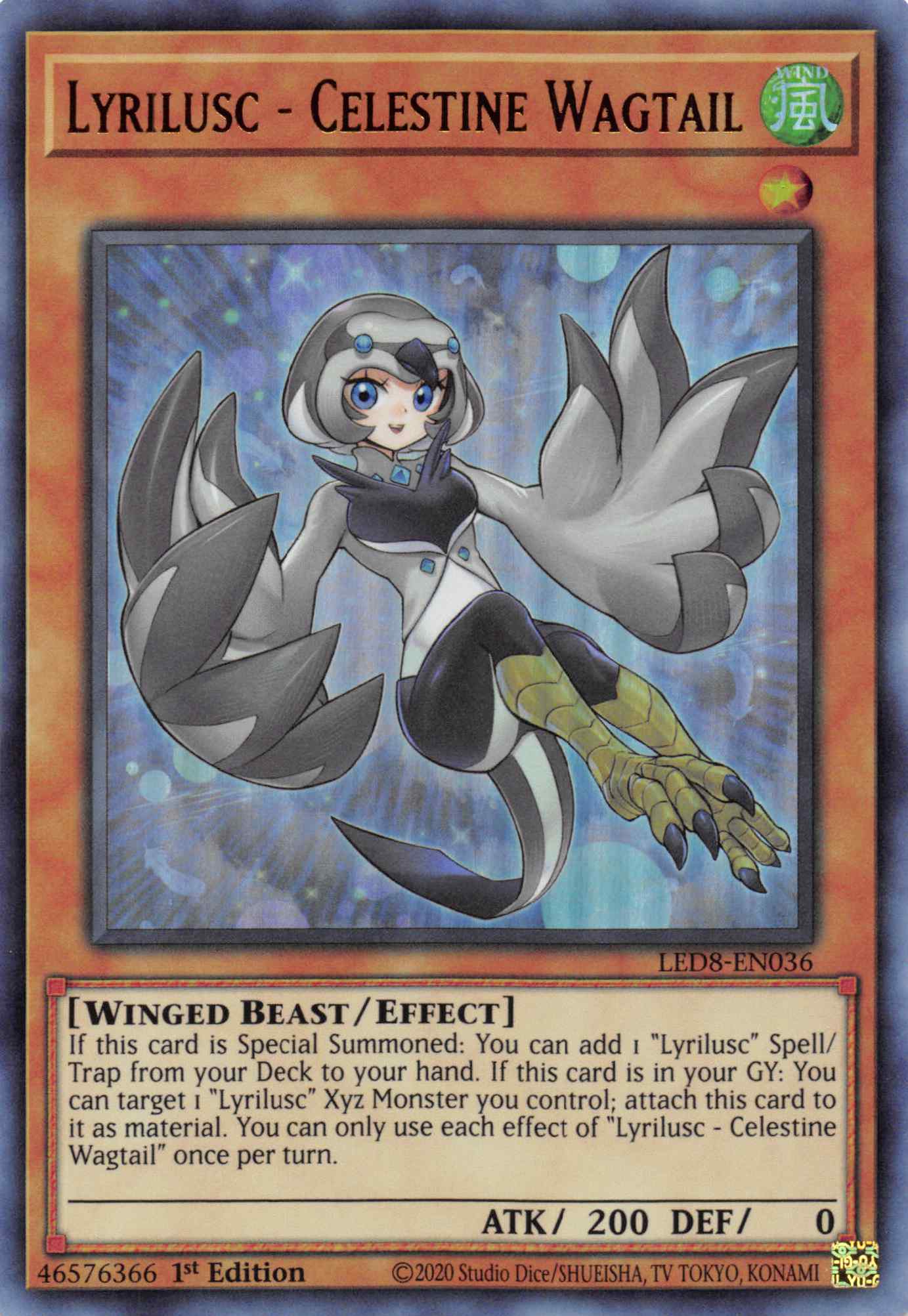 Lyrilusc - Celestine Wagtail [LED8-EN036] Ultra Rare | Galaxy Games LLC