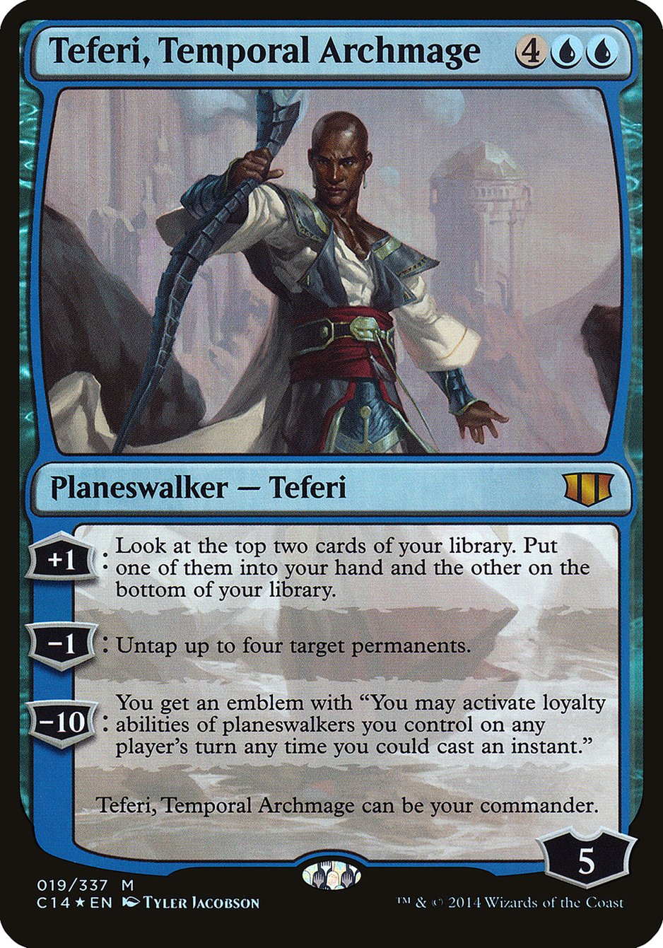 Teferi, Temporal Archmage (Oversized) [Commander 2014 Oversized] | Galaxy Games LLC