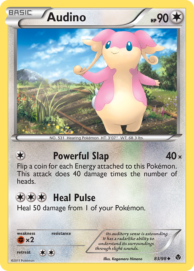 Audino (83/98) [Black & White: Emerging Powers] | Galaxy Games LLC