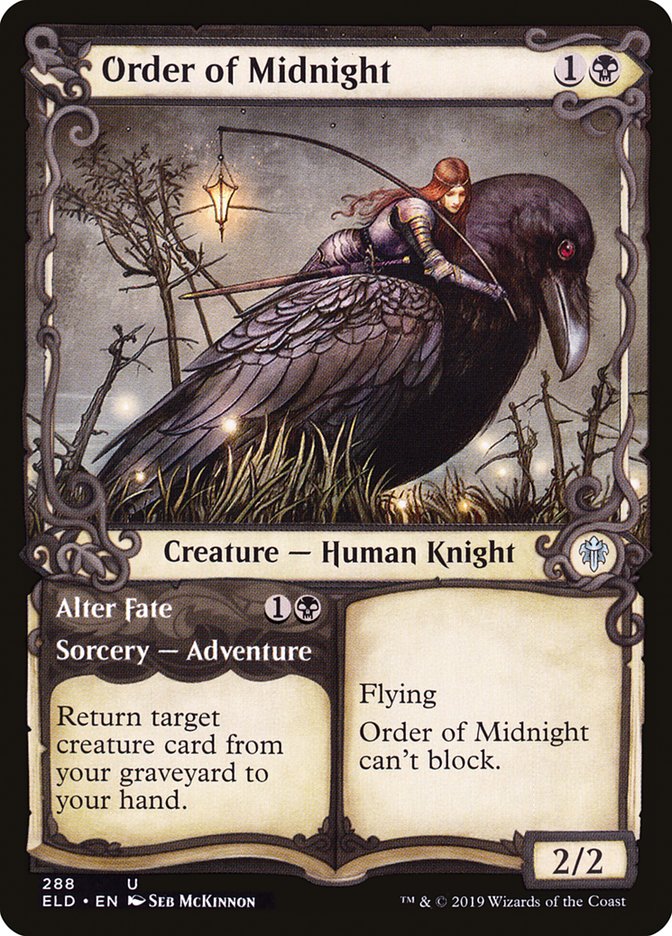 Order of Midnight // Alter Fate (Showcase) [Throne of Eldraine] | Galaxy Games LLC