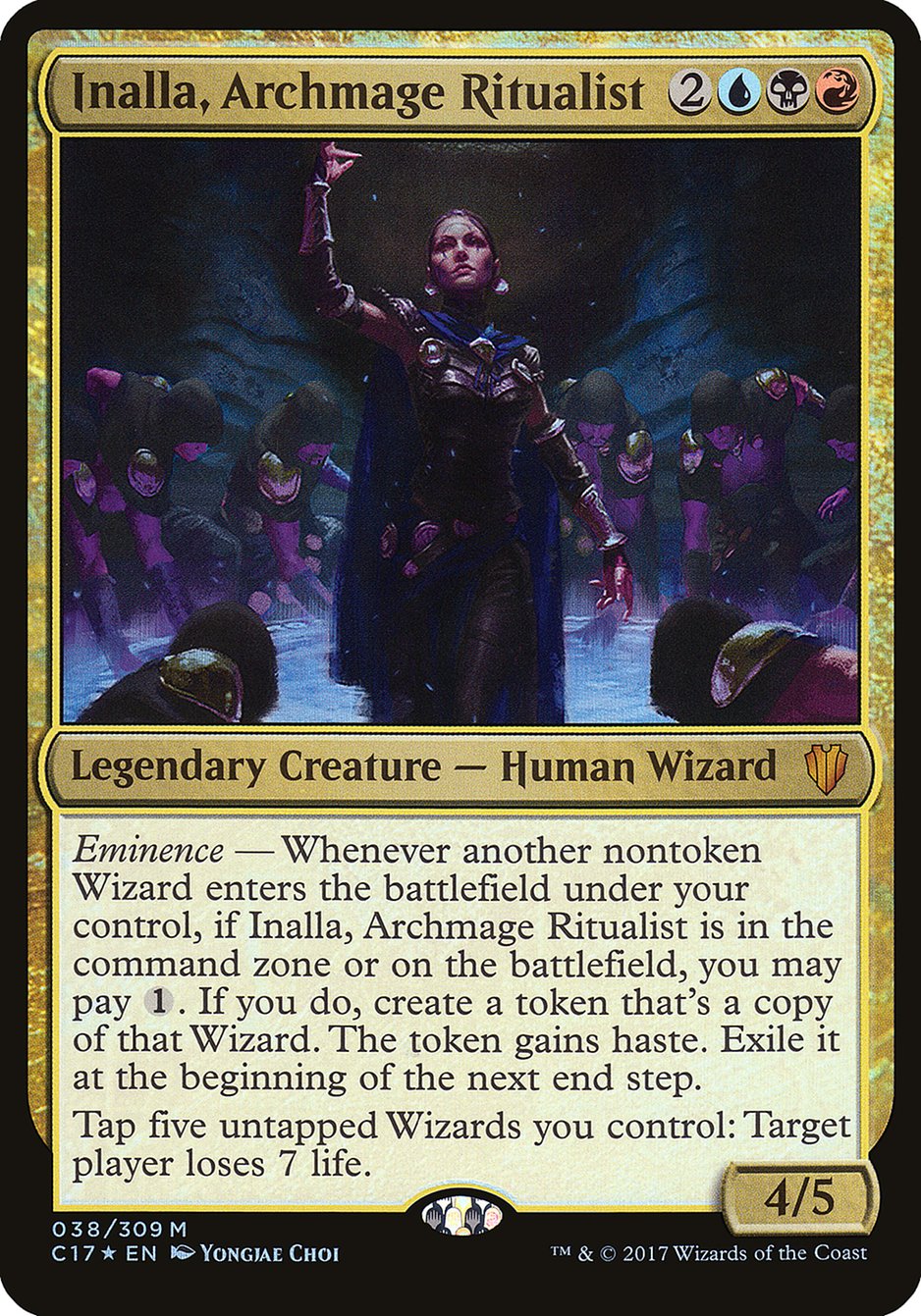 Inalla, Archmage Ritualist (Oversized) [Commander 2017 Oversized] | Galaxy Games LLC