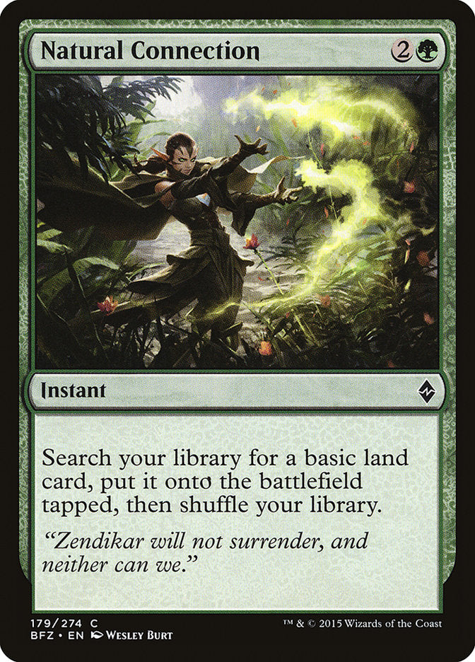 Natural Connection [Battle for Zendikar] | Galaxy Games LLC