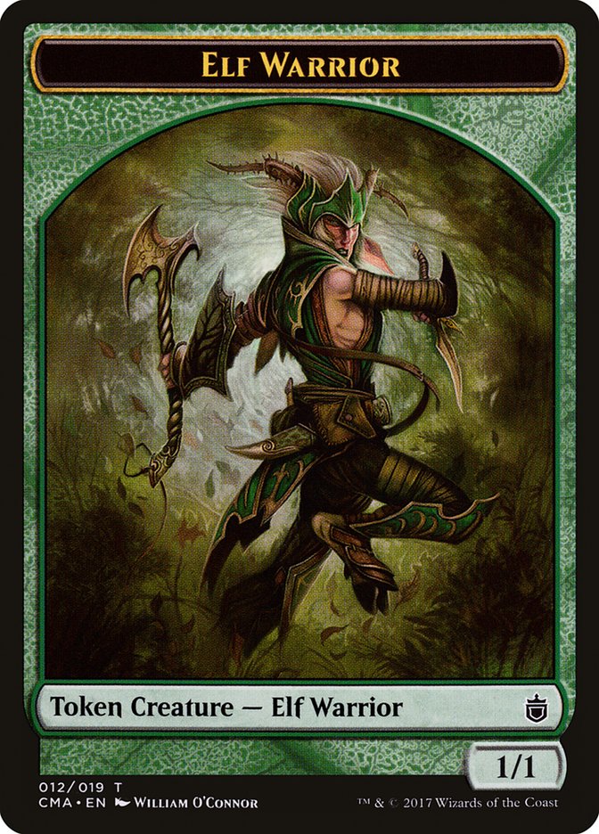 Elf Warrior Token [Commander Anthology Tokens] | Galaxy Games LLC