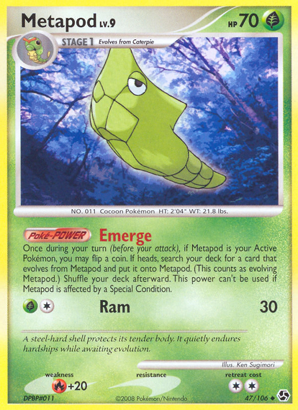 Metapod (47/106) [Diamond & Pearl: Great Encounters] | Galaxy Games LLC