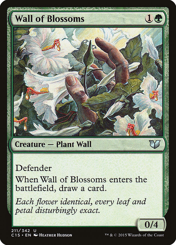 Wall of Blossoms [Commander 2015] | Galaxy Games LLC