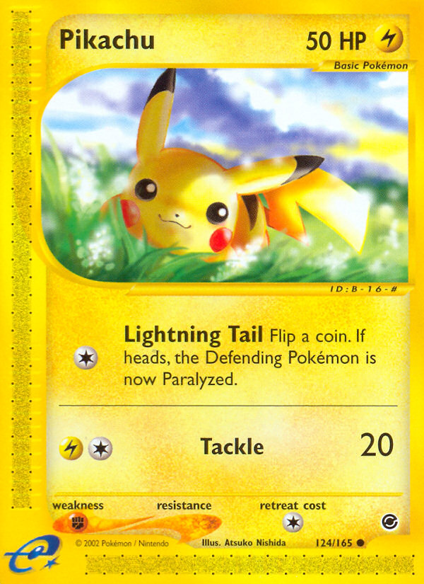 Pikachu (124/165) [Expedition: Base Set] | Galaxy Games LLC