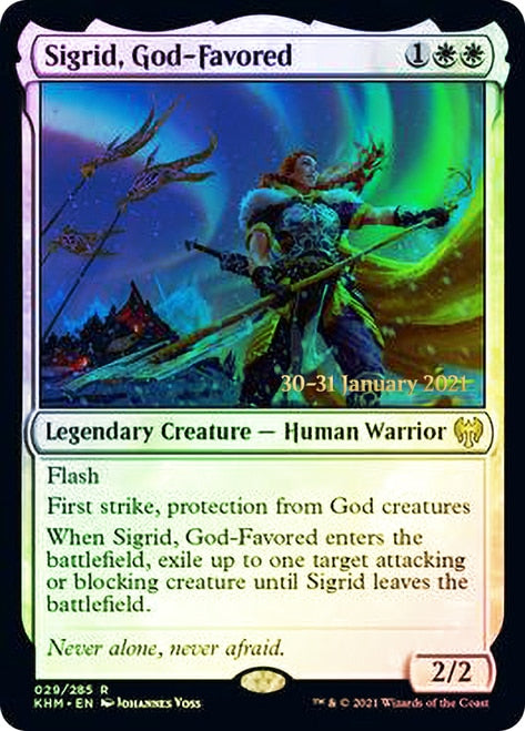 Sigrid, God-Favored [Kaldheim Prerelease Promos] | Galaxy Games LLC