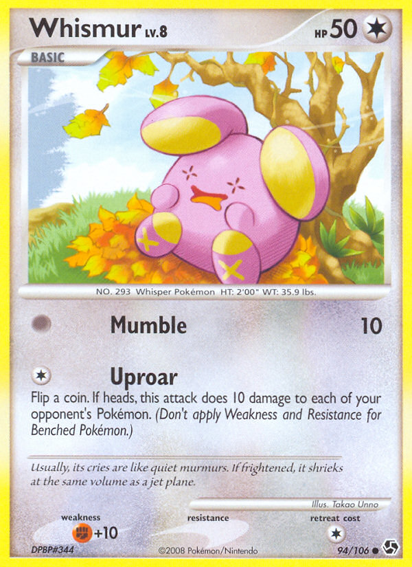 Whismur (94/106) [Diamond & Pearl: Great Encounters] | Galaxy Games LLC