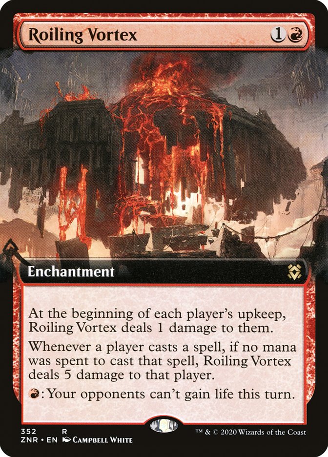 Roiling Vortex (Extended Art) [Zendikar Rising] | Galaxy Games LLC