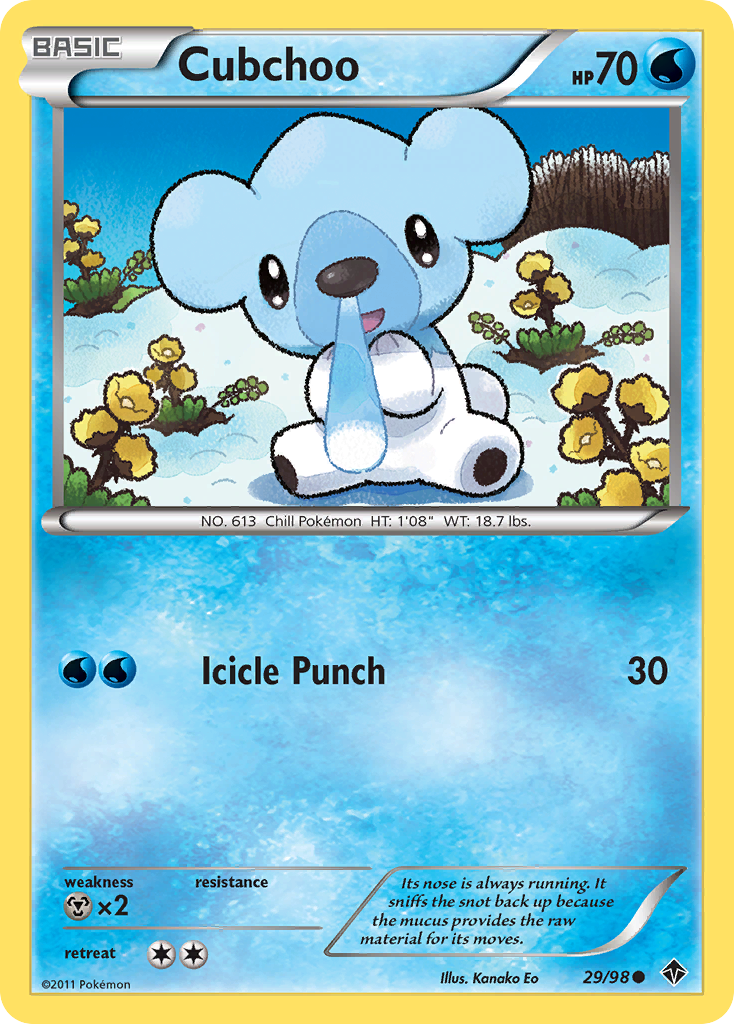 Cubchoo (29/98) [Black & White: Emerging Powers] | Galaxy Games LLC