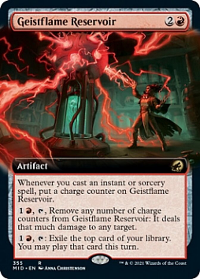 Geistflame Reservoir (Extended Art) [Innistrad: Midnight Hunt] | Galaxy Games LLC