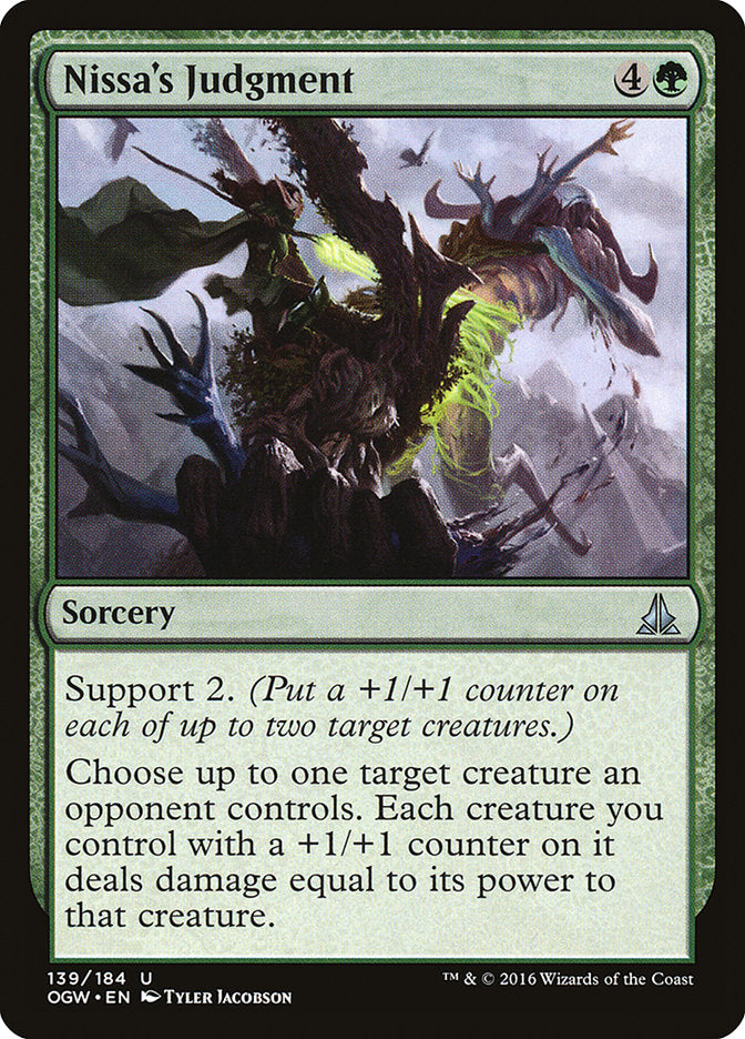 Nissa's Judgment [Oath of the Gatewatch] | Galaxy Games LLC