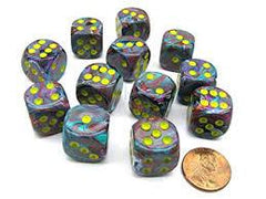 Chessex: D6 Festive™ DICE SET - 16MM | Galaxy Games LLC