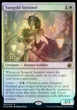 Sungold Sentinel [Innistrad: Midnight Hunt Prerelease Promos] | Galaxy Games LLC