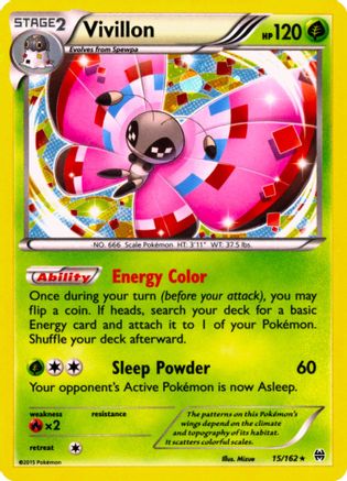 Vivillon (15/162) (Cosmos Holo) [XY: BREAKthrough] | Galaxy Games LLC