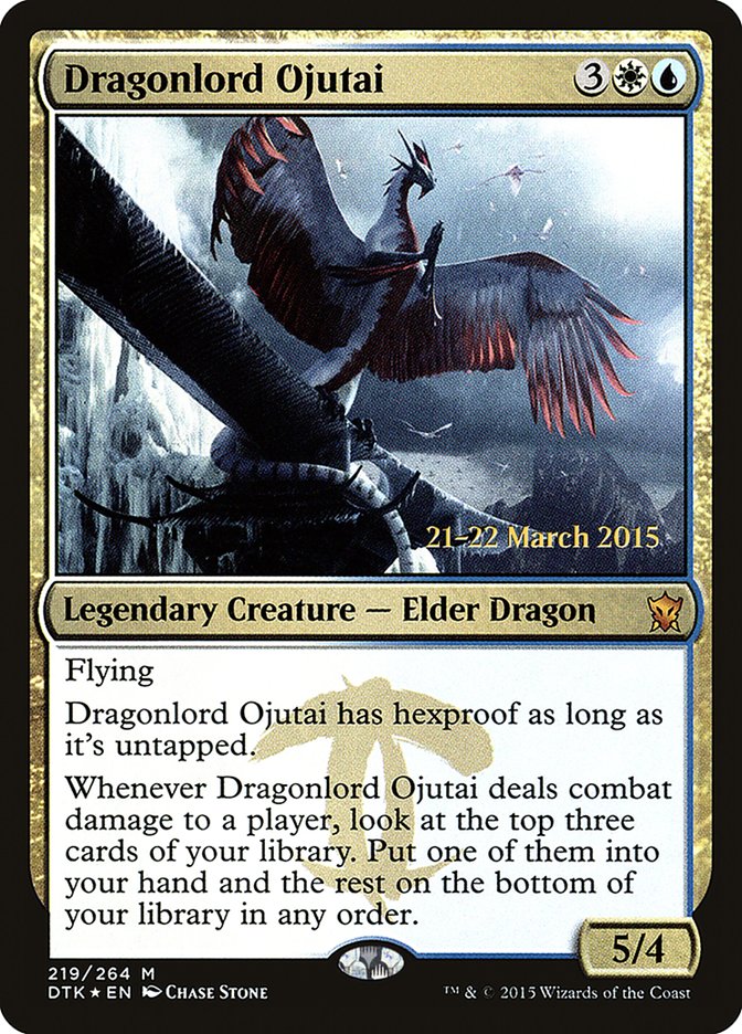 Dragonlord Ojutai [Dragons of Tarkir Prerelease Promos] | Galaxy Games LLC