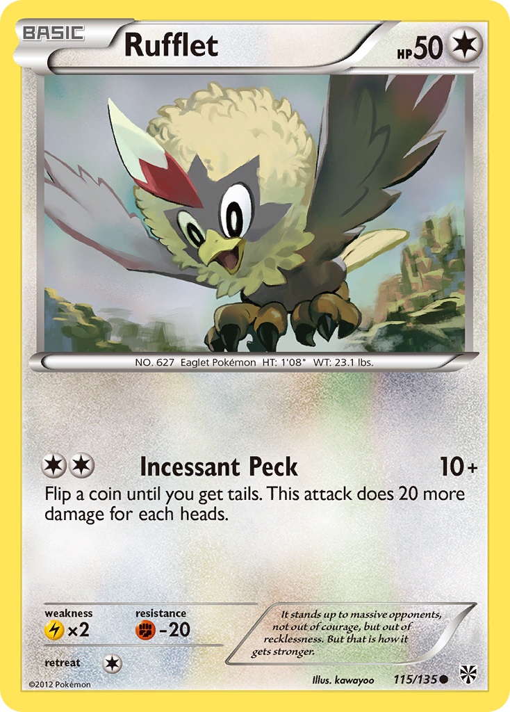 Rufflet (115/135) [Black & White: Plasma Storm] | Galaxy Games LLC