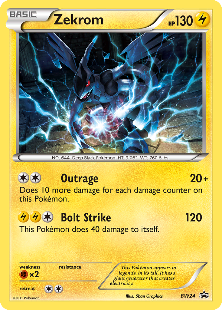 Zekrom (BW24) [Black & White: Black Star Promos] | Galaxy Games LLC