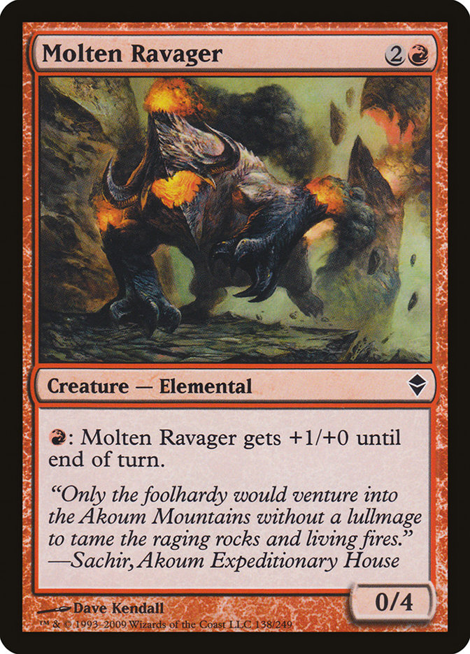 Molten Ravager [Zendikar] | Galaxy Games LLC