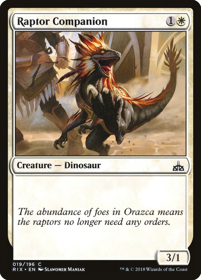 Raptor Companion [Rivals of Ixalan] | Galaxy Games LLC