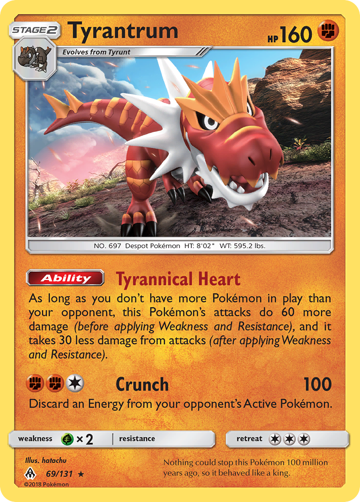 Tyrantrum (69/131) [Sun & Moon: Forbidden Light] | Galaxy Games LLC