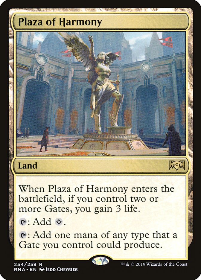 Plaza of Harmony [Ravnica Allegiance] | Galaxy Games LLC