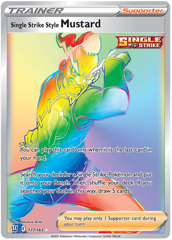 Single Strike Style Mustard (177/163) [Sword & Shield: Battle Styles] | Galaxy Games LLC