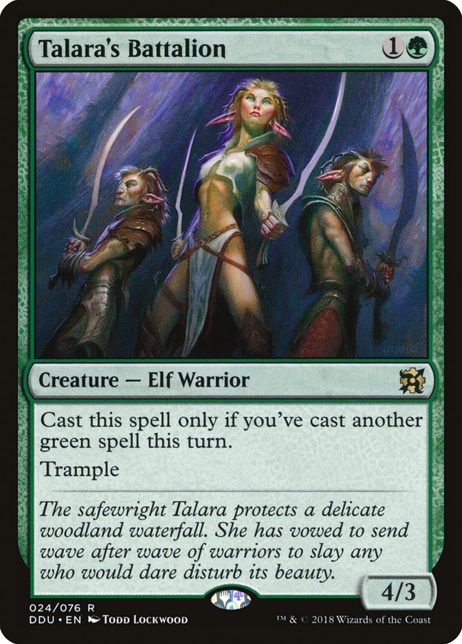 Talara's Battalion [Duel Decks: Elves vs. Inventors] | Galaxy Games LLC