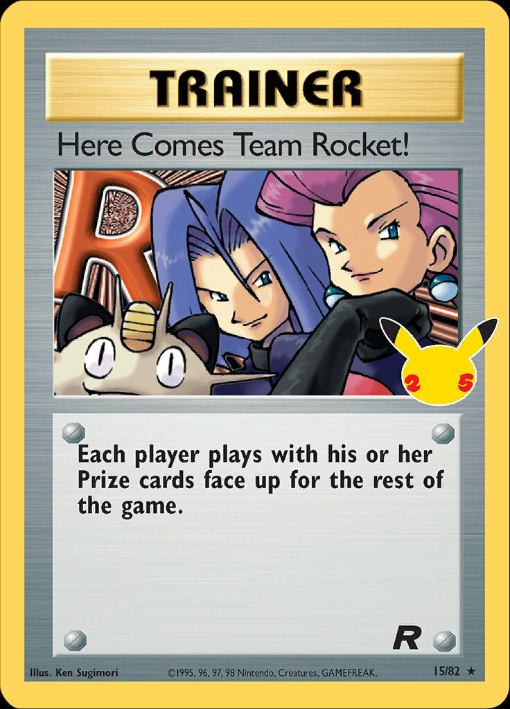 Here Comes Team Rocket! (15/82) [Celebrations: 25th Anniversary - Classic Collection] | Galaxy Games LLC