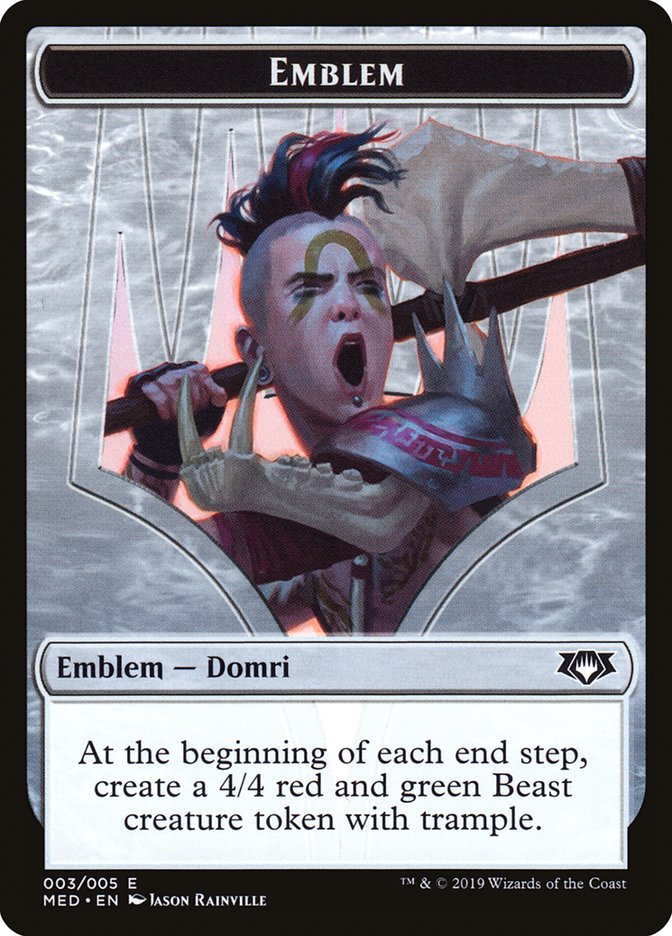 Domri, Chaos Bringer Emblem [Mythic Edition Tokens] | Galaxy Games LLC