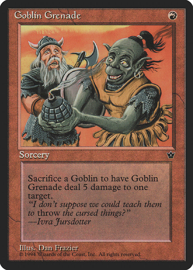 Goblin Grenade (Dan Frazier) [Fallen Empires] | Galaxy Games LLC