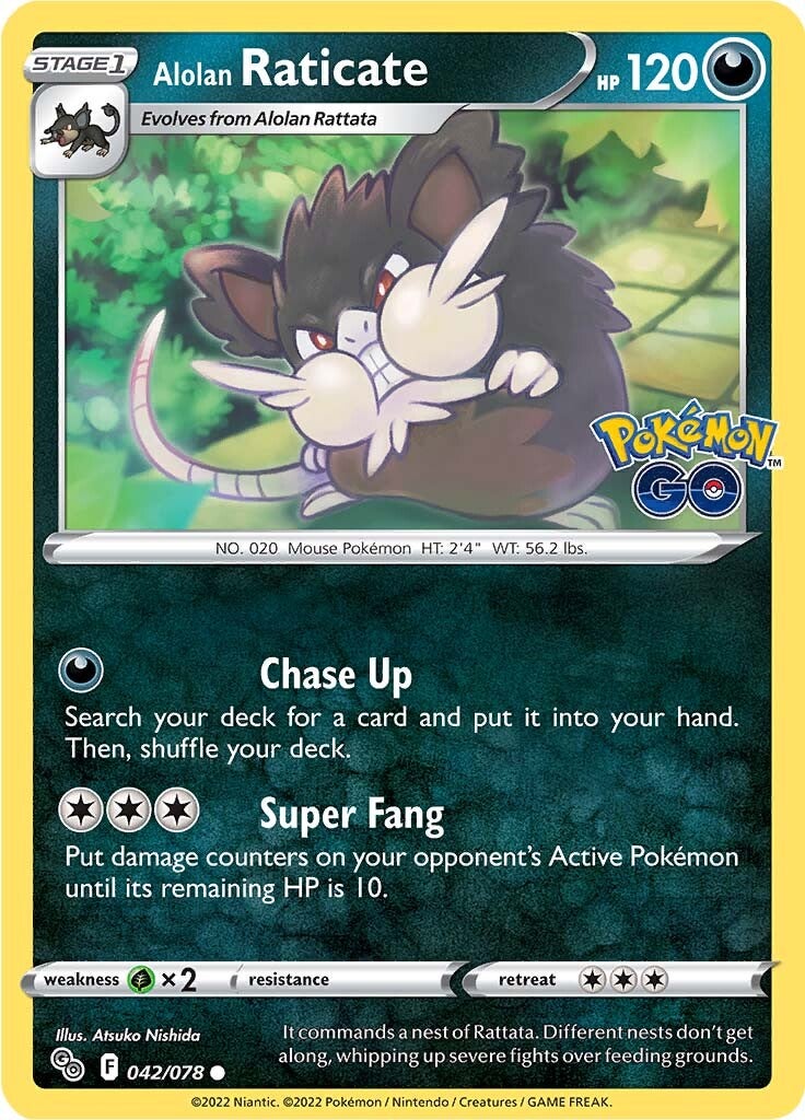 Alolan Raticate (042/078) [Pokémon GO] | Galaxy Games LLC