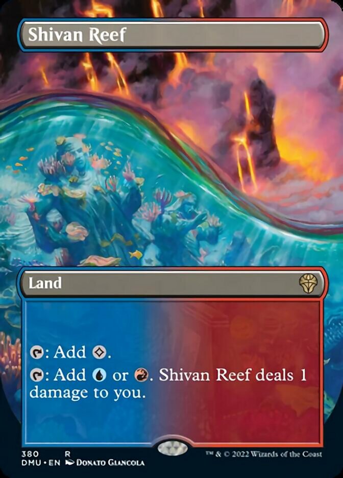 Shivan Reef (Borderless Alternate Art) [Dominaria United] | Galaxy Games LLC