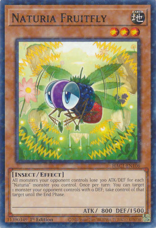 Naturia Fruitfly (Duel Terminal) [HAC1-EN106] Common | Galaxy Games LLC