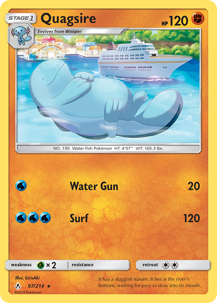 Quagsire (97/214) [Sun & Moon: Unbroken Bonds] | Galaxy Games LLC