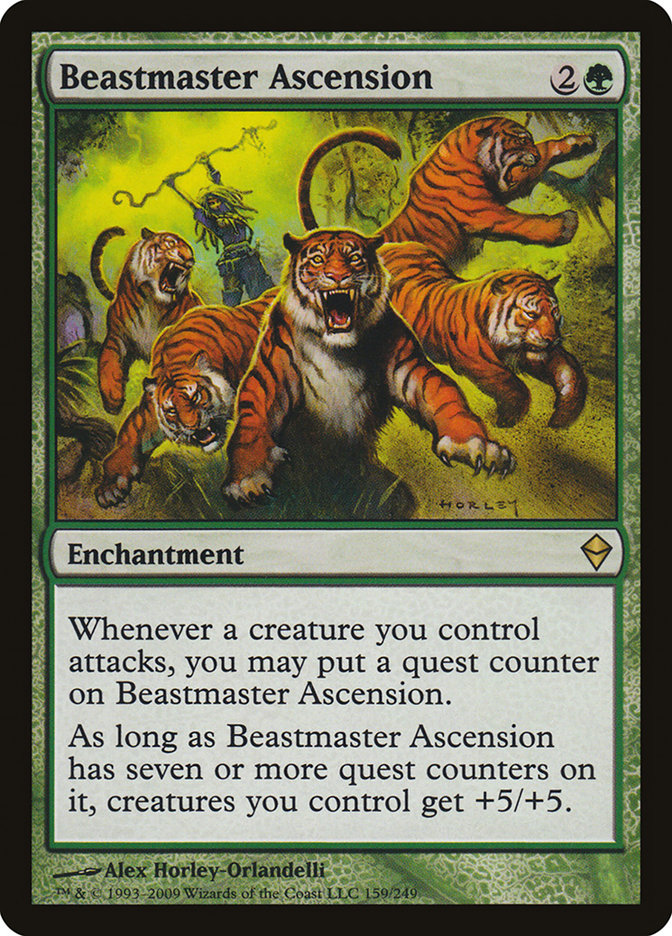 Beastmaster Ascension [Zendikar] | Galaxy Games LLC