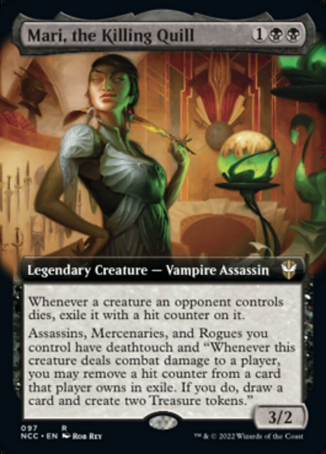 Mari, the Killing Quill (Extended Art) [Streets of New Capenna Commander] | Galaxy Games LLC