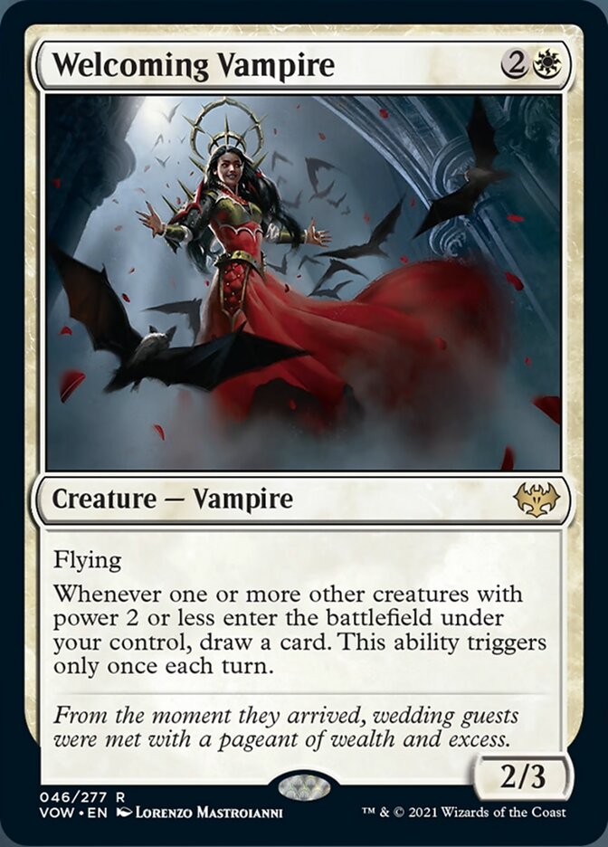 Welcoming Vampire [Innistrad: Crimson Vow] | Galaxy Games LLC