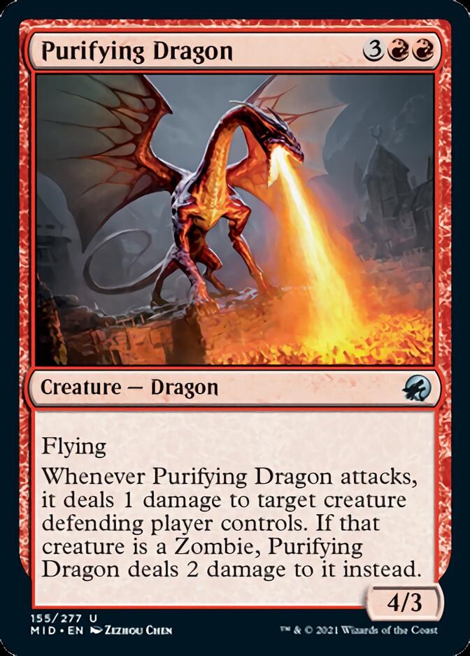 Purifying Dragon [Innistrad: Midnight Hunt] | Galaxy Games LLC