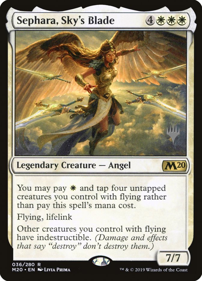 Sephara, Sky's Blade (Promo Pack) [Core Set 2020 Promos] | Galaxy Games LLC