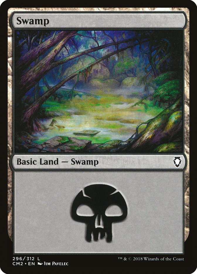 Swamp (296) [Commander Anthology Volume II] | Galaxy Games LLC