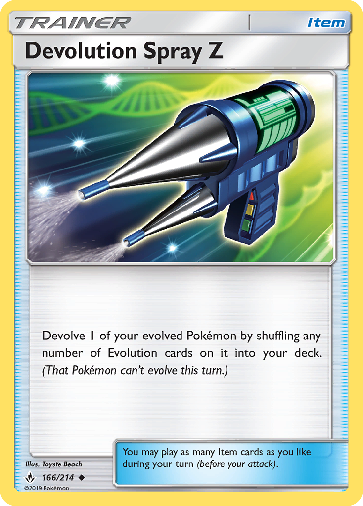 Devolution Spray Z (166/214) [Sun & Moon: Unbroken Bonds] | Galaxy Games LLC