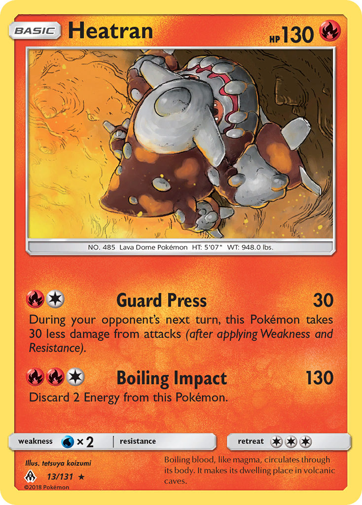 Heatran (13/131) [Sun & Moon: Forbidden Light] | Galaxy Games LLC