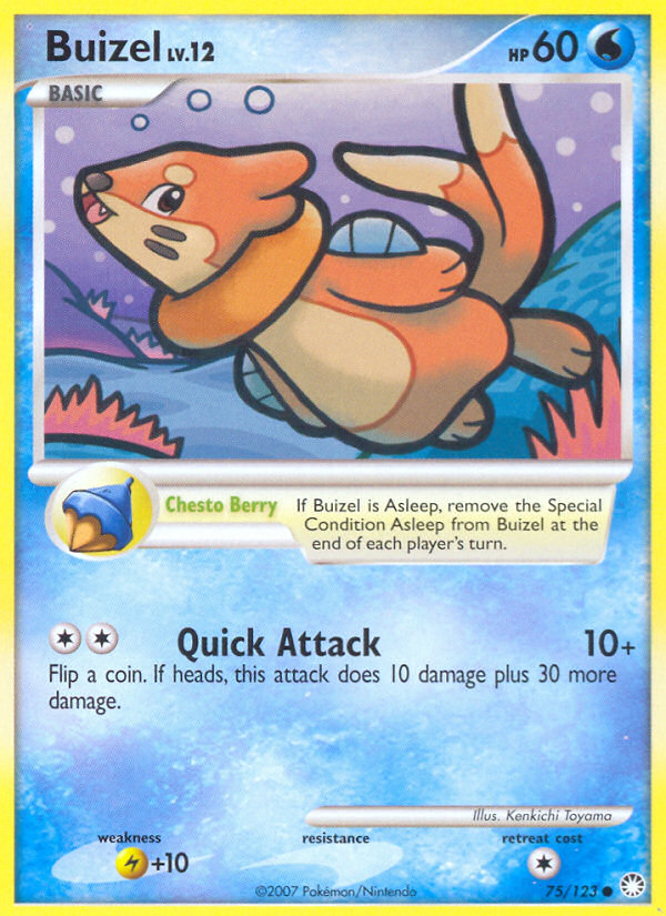 Buizel (75/123) [Diamond & Pearl: Mysterious Treasures] | Galaxy Games LLC