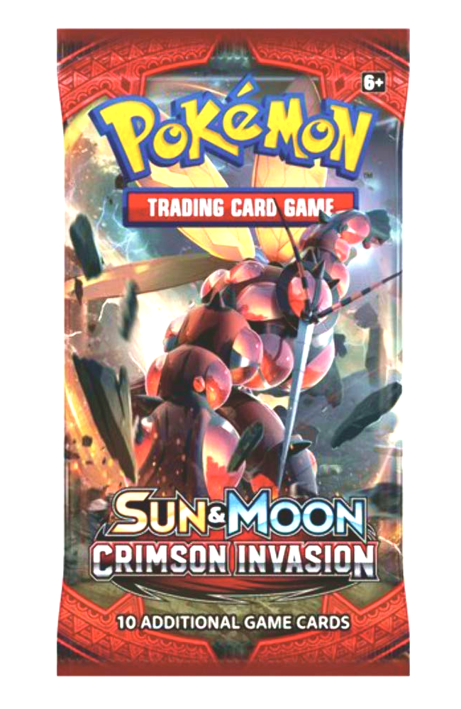 Sun & Moon: Crimson Invasion - Booster Pack | Galaxy Games LLC