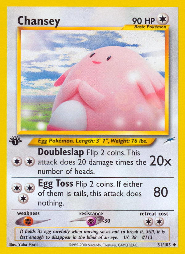 Chansey (31/105) [Neo Destiny 1st Edition] | Galaxy Games LLC